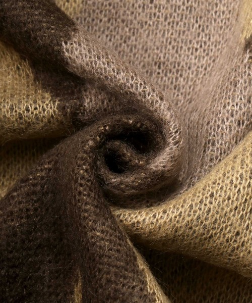 SITRY(シトリー)の「Double Jacquard Knit Cardigan/ダブルジャガード ニット ルーズカーディガン/カーデ(カーディガン/ボレロ・メンズ・アイボリー/グレイッシュベージュ・M/L)」の5枚目の写真