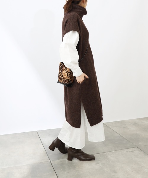 COLONY 2139（コロニートゥーワンスリーナイン）の「【TV媒体紹介商品】タートルネックニット&シャツワンピースセット（シャツワンピース・レディース・ブラック/ブラウン/グレー・FREE）」の16枚目の写真