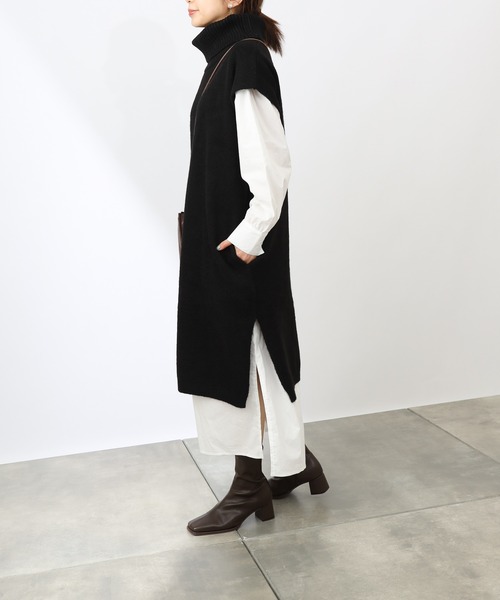 COLONY 2139（コロニートゥーワンスリーナイン）の「【TV媒体紹介商品】タートルネックニット&シャツワンピースセット（シャツワンピース・レディース・ブラック/ブラウン/グレー・FREE）」の18枚目の写真