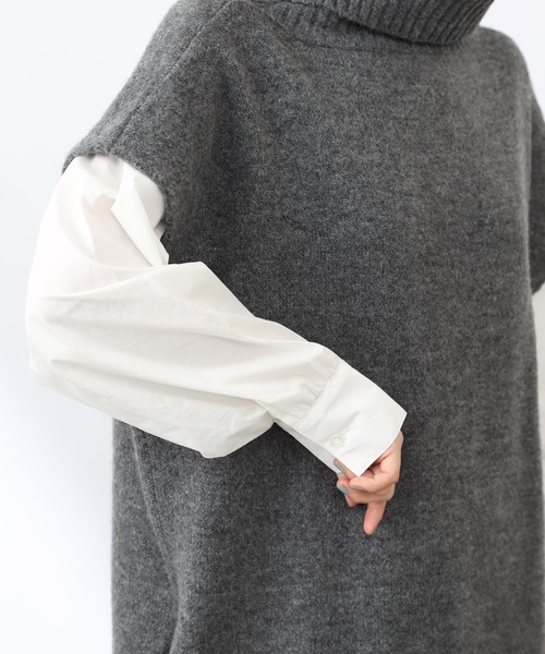 COLONY 2139（コロニートゥーワンスリーナイン）の「【TV媒体紹介商品】タートルネックニット&シャツワンピースセット（シャツワンピース・レディース・ブラック/ブラウン/グレー・FREE）」の20枚目の写真