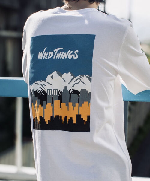 WILD THINGS（ワイルドシングス）の「【WILDTHINGS/ワイルドシングス】別注 URBAN OUTDOOR ロングスリーブTシャツ（Tシャツ/カットソー・メンズ・ホワイト/ブラック/ベージュ・MEDIUM/LARGE）」の13枚目の写真
