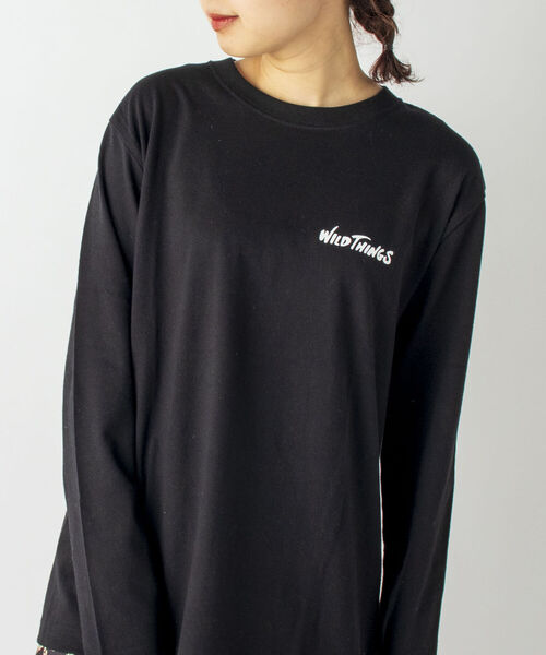 WILD THINGS（ワイルドシングス）の「【WILDTHINGS/ワイルドシングス】別注 URBAN OUTDOOR ロングスリーブTシャツ（Tシャツ/カットソー・メンズ・ホワイト/ブラック/ベージュ・MEDIUM/LARGE）」の9枚目の写真