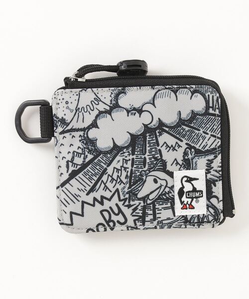 CHUMS（チャムス）の「CHUMS/チャムス 財布 リサイクルエルシェイプトジップウォレット Recycle L-Shaped Zip Wallet CH60-3137（財布・メンズ・ブラック×ブラック/カーキ/ベージュ/グレー/ブラック/ネイビー/ブラック系その他/ブラウン/ブラック×グレー/レッド/その他/ベージュ系その他・FREE）」の5枚目の写真