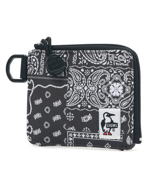 CHUMS（チャムス）の「CHUMS/チャムス 財布 リサイクルエルシェイプトジップウォレット Recycle L-Shaped Zip Wallet CH60-3137（財布・メンズ・ブラック×ブラック/カーキ/ベージュ/グレー/ブラック/ネイビー/ブラック系その他/ブラウン/ブラック×グレー/レッド/その他/ベージュ系その他・FREE）」の3枚目の写真