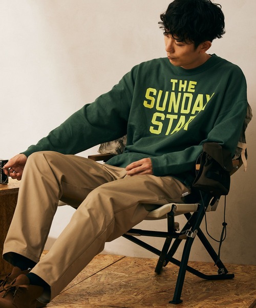 GOOD DAYS SUPPLY(グッドデイズサプライ)の「【GOOD DAYS SUPPLY/グッドデイズサプライ】 PRINT SWEAT/カレッジロゴ(スウェット・メンズ・パープル/ネイビー/オレンジ/グリーン・MEDIUM/LARGE)」の20枚目の写真