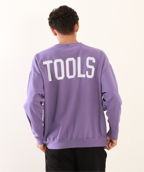 GOOD DAYS SUPPLY(グッドデイズサプライ)の「【GOOD DAYS SUPPLY/グッドデイズサプライ】 PRINT SWEAT/カレッジロゴ(スウェット・メンズ・パープル/ネイビー/オレンジ/グリーン・MEDIUM/LARGE)」の7枚目の写真
