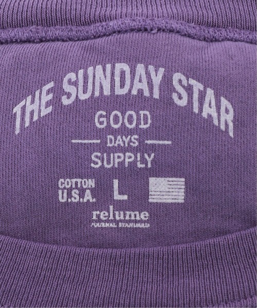 GOOD DAYS SUPPLY(グッドデイズサプライ)の「【GOOD DAYS SUPPLY/グッドデイズサプライ】 PRINT SWEAT/カレッジロゴ(スウェット・メンズ・パープル/ネイビー/オレンジ/グリーン・MEDIUM/LARGE)」の19枚目の写真