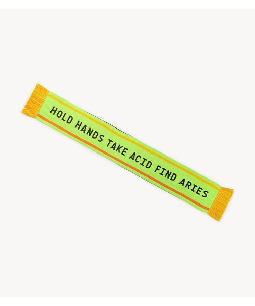bonjour records（ボンジュールレコーズ）の「ARIES Hold Hands Scarf（ストール/ショール・メンズ・グリーン・FREE）」の2枚目の写真
