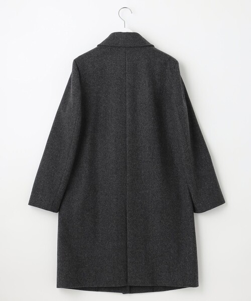 J.PRESS Ladies(J.プレス レディス)の「スーパー110S ショートビーバー ステンカラー コート(ステンカラーコート・レディース・ブラック系/グレー系/ベージュ系・XS)」の12枚目の写真
