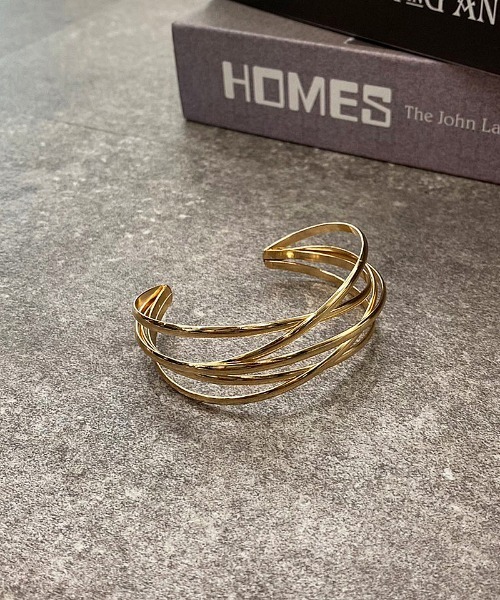 apres jour mignon(アプレジュールミニョン)の「【apresjour mignon×ARIAZ】ラインバングル(バングル/リストバンド・レディース・シルバー/ゴールド・ONESIZE)」の2枚目の写真