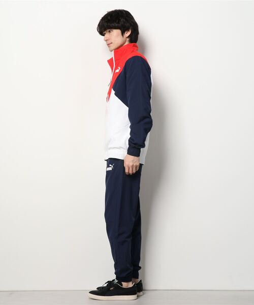 PUMA(プーマ)の「プーマ PUMA CB レトロ ウーブントレーニングスーツ_(セットアップ・メンズ・レッド/ブラック・L/S/M/LL)」の3枚目の写真