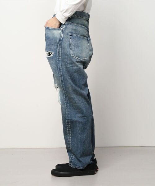 AMBUSH(アンブッシュ)の「OVERSIZED DAMAGED DENIM PANTS(デニムパンツ・メンズ・ブラック/ブルー・30/32)」の3枚目の写真
