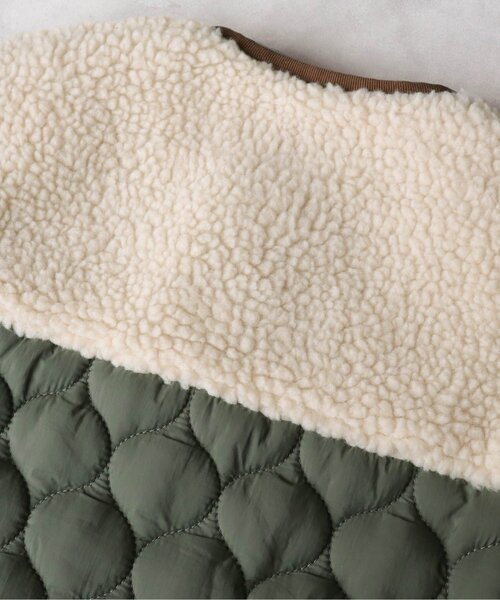 BREEZE by yumi.(ブリーズバイユミ)の「WEB限定 キルトボア中綿ジャケット【BREEZE by yumi.】(ダウンジャケット/コート・キッズ・カーキ/ブラウン・110/150/100/120/90/140/130)」の13枚目の写真