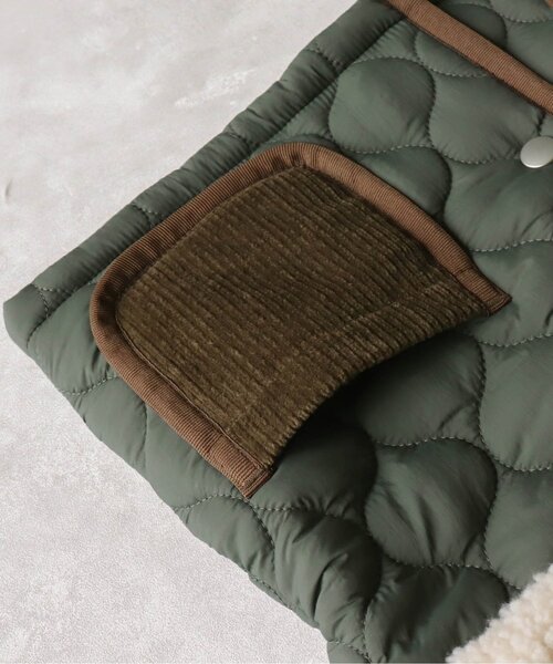 BREEZE by yumi.(ブリーズバイユミ)の「WEB限定 キルトボア中綿ジャケット【BREEZE by yumi.】(ダウンジャケット/コート・キッズ・カーキ/ブラウン・110/150/100/120/90/140/130)」の16枚目の写真