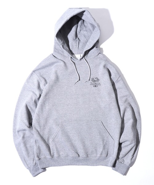 FRUIT OF THE LOOM（フルーツオブザルーム）の「【ROOPTOKYO限定】FRUIT OF THE LOOM/フルーツオブザルーム×火曜び 描き下ろしイラスト パーカー（パーカー・レディース・ホワイト/ブラック/グレー・XL/M/L）」の7枚目の写真