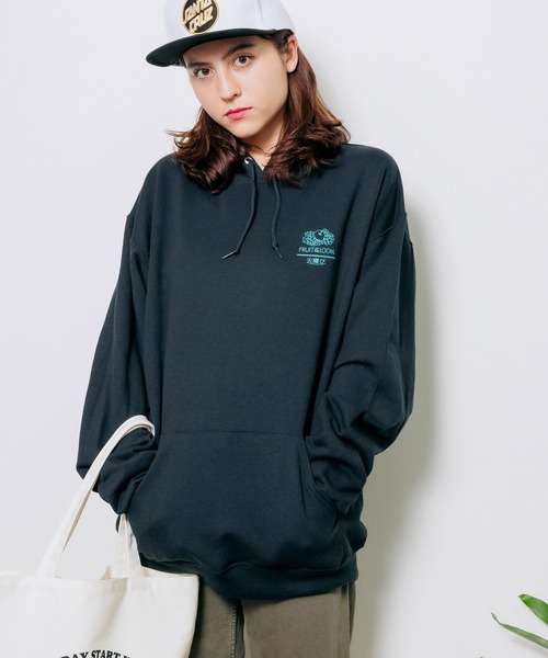 FRUIT OF THE LOOM（フルーツオブザルーム）の「【ROOPTOKYO限定】FRUIT OF THE LOOM/フルーツオブザルーム×火曜び 描き下ろしイラスト パーカー（パーカー・レディース・ホワイト/ブラック/グレー・XL/M/L）」の14枚目の写真