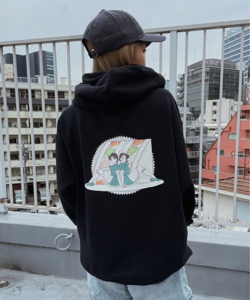 FRUIT OF THE LOOM / 90s/ANDY Warhol Museum/パーカー/M/コットン/BLK ROOPTOKYO限定】FRUIT OF THE LOOM/フルーツオブザルーム×火曜び 描き