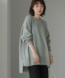 AMERICAN HOLIC | バック鹿の子編みニットチュニック(ニット/セーター)