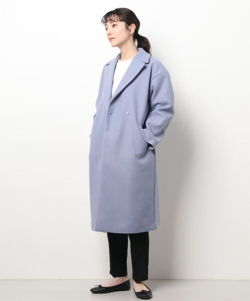 Te chichi TERRASSE（テチチテラス）の「チェスターコート（チェスターコート・レディース・ベージュ/ブルー/チャコール・ﾌﾘ-）」の7枚目の写真