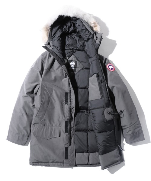 CANADA GOOSE（カナダグース）の「CANADA GOOSE/カナダグース MENS LANGFORD PARKA ラングフォード ダウンコート 防寒 通勤 通学（ダウンジャケット/コート・メンズ・チャコールグレー・S/M）」の9枚目の写真