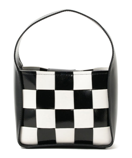 Ray BEAMS（レイビームス）の「Ray BEAMS / ワンハンドル チェッカー バッグ（ハンドバッグ・レディース・ブラック/レッド・ONE SIZE）」の7枚目の写真