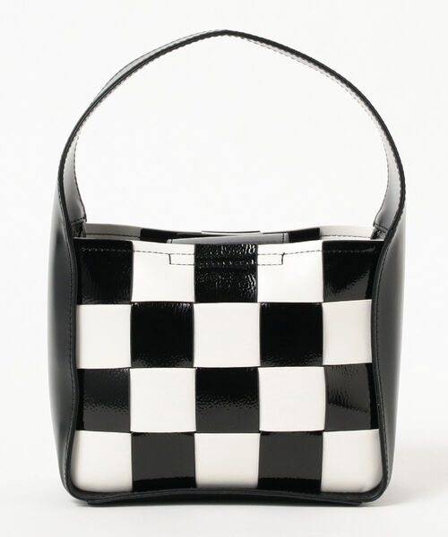 Ray BEAMS（レイビームス）の「Ray BEAMS / ワンハンドル チェッカー バッグ（ハンドバッグ・レディース・ブラック/レッド・ONE SIZE）」の8枚目の写真