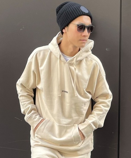 HYDROGEN(ハイドロゲン)の「《ANTONIA×HYDROGEN》フーディー / HOODIE(パーカー・メンズ・ホワイト/イエロー/グレー/ピンク/ベージュ/カーキ/ネイビー/ブラウン・LARGE/X-LARGE/SMALL/XX-LARGE/MEDIUM/X-SMALL)」の12枚目の写真