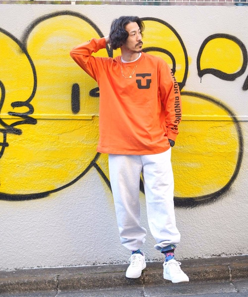 UNION（ユニオン）の「【UNION/ユニオン】UBC LONG SLEEVE　ロングスリーブTシャツ　袖ロゴ　ユニセックス（Tシャツ/カットソー・メンズ・ホワイト/ブラック/オレンジ・SMALL/MEDIUM/LARGE/X-LARGE）」の20枚目の写真