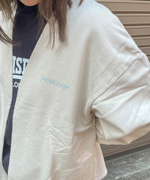 PENDLETON（ペンドルトン）の「【 PENDLETON / ペンドルトン 】 SWEAT CARDIGAN スウェット カーディガン スエット  MNY（カーディガン/ボレロ・メンズ・ブラック/アイボリー/ベージュ系/ブルー・M/L/XL）」の10枚目の写真