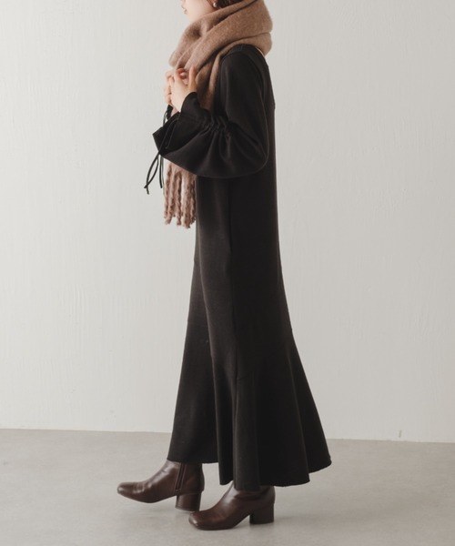 Kastane(カスタネ)の「ニットソーマーメイドワンピース(ワンピース・レディース・ブラック/ダークグリーン/ボルドー・FREE)」の2枚目の写真