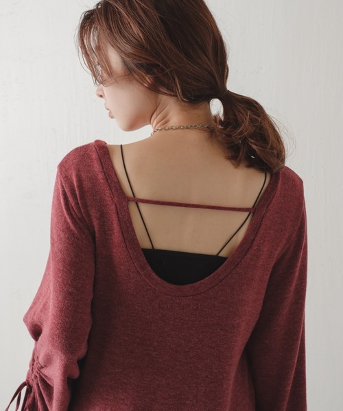 Kastane(カスタネ)の「ニットソーマーメイドワンピース(ワンピース・レディース・ブラック/ダークグリーン/ボルドー・FREE)」の6枚目の写真