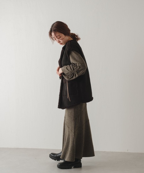 Kastane(カスタネ)の「ニットソーマーメイドワンピース(ワンピース・レディース・ブラック/ダークグリーン/ボルドー・FREE)」の18枚目の写真