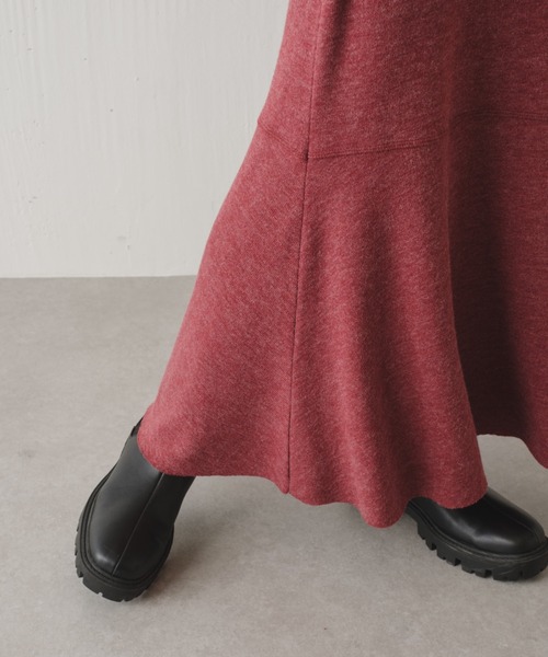Kastane(カスタネ)の「ニットソーマーメイドワンピース(ワンピース・レディース・ブラック/ダークグリーン/ボルドー・FREE)」の9枚目の写真