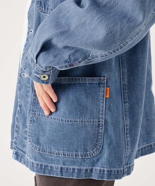 KRIFF MAYER（クリフメイヤー）の「LAID BACKデニムカバーオール（デニムジャケット・メンズ・ライトブルー/オフホワイト/ダークブルー・X-LARGE/MEDIUM/LARGE）」の15枚目の写真