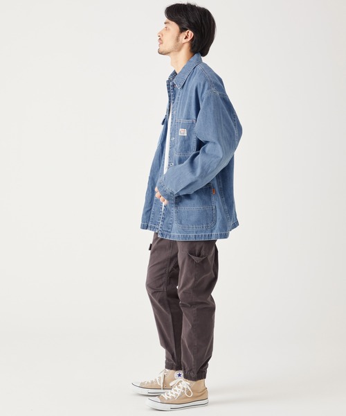 KRIFF MAYER（クリフメイヤー）の「LAID BACKデニムカバーオール（デニムジャケット・メンズ・ライトブルー/オフホワイト/ダークブルー・X-LARGE/MEDIUM/LARGE）」の19枚目の写真