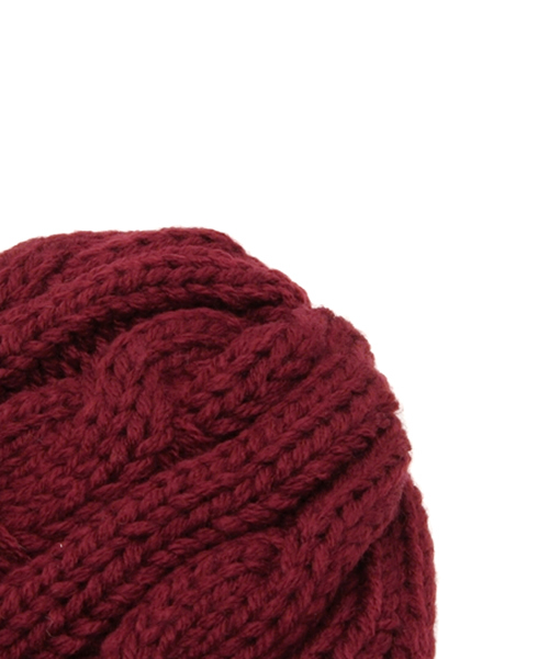 MILKFED.（ミルクフェド）の「BASIC KNITTED CAP　（ニットキャップ/ビーニー/無地）（ニットキャップ/ビーニー・レディース・ホワイト/ブラック/チャコールグレー/バーガンディー・ONE SIZE）」の7枚目の写真
