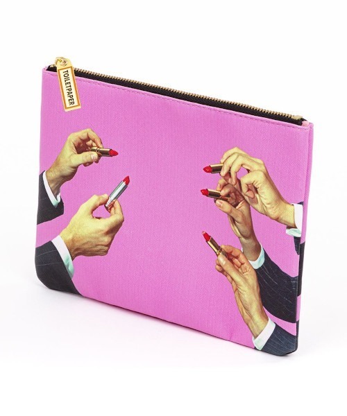 SELETTI（セレッティ）の「SELETTI/TOILETPAPER PUケース(M) LIPSTICKS ポーチ コスメポーチ（ポーチ・レディース・ピンク・ONE SIZE）」の4枚目の写真