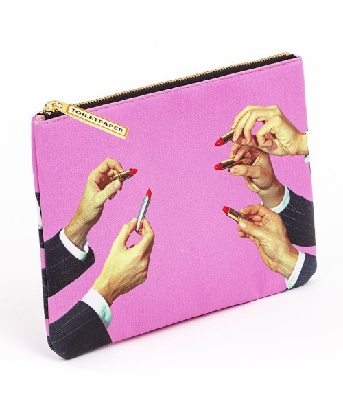 SELETTI（セレッティ）の「SELETTI/TOILETPAPER PUケース(M) LIPSTICKS ポーチ コスメポーチ（ポーチ・レディース・ピンク・ONE SIZE）」の3枚目の写真