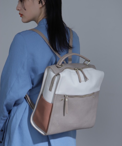 FIORELLI(フィオレッリ)の「(FIORELLI)バックパック(バックパック/リュック・レディース・ブラック/ベージュ・FREE)」の2枚目の写真