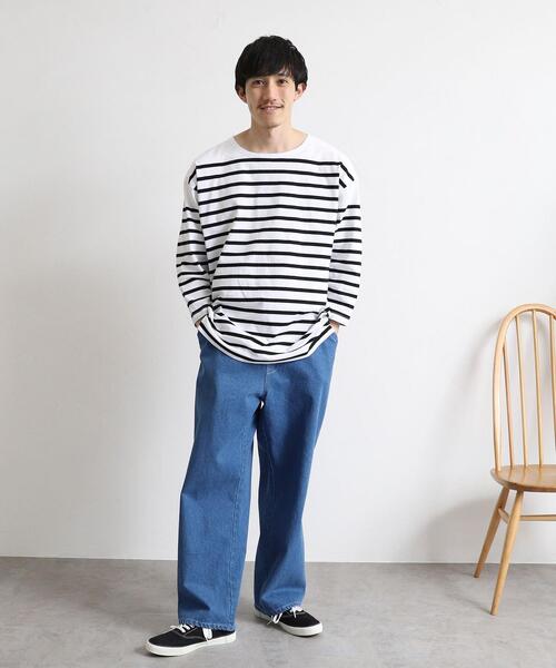 coen(コーエン)の「ナバルボーダー7分袖Tシャツ(Tシャツ/カットソー・メンズ・ブラック/コバルトブルー・SMALL/MEDIUM/LARGE/X-LARGE)」の17枚目の写真