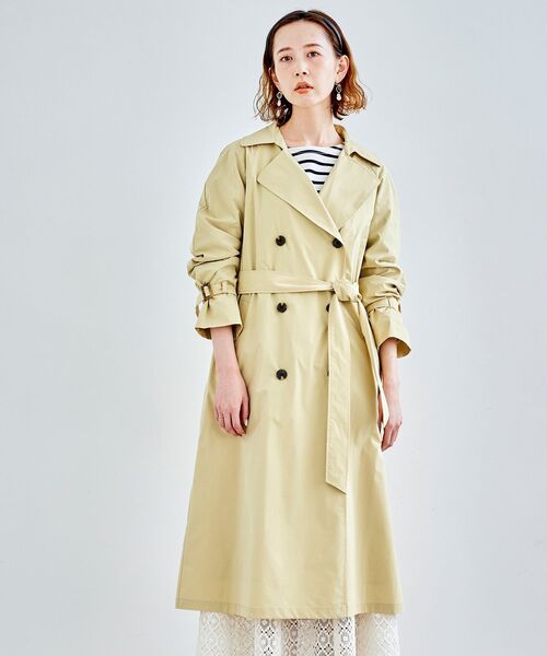 le.coeur blanc（ルクールブラン）の「ベンタイルトレンチコート（トレンチコート・レディース・ベージュ/イエロー/グリーン・38）」の3枚目の写真