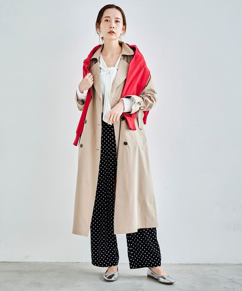 le.coeur blanc（ルクールブラン）の「ベンタイルトレンチコート（トレンチコート・レディース・ベージュ/イエロー/グリーン・38）」の15枚目の写真