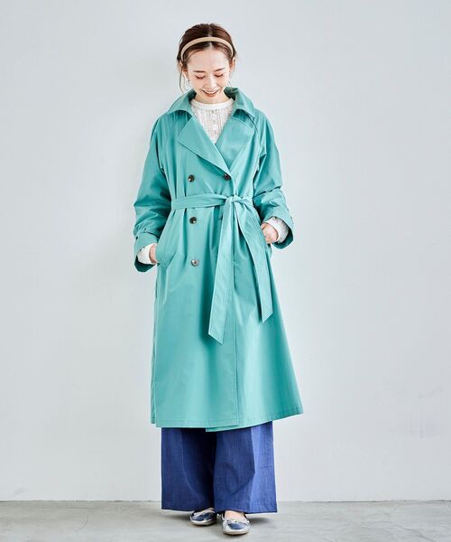 le.coeur blanc（ルクールブラン）の「ベンタイルトレンチコート（トレンチコート・レディース・ベージュ/イエロー/グリーン・38）」の18枚目の写真