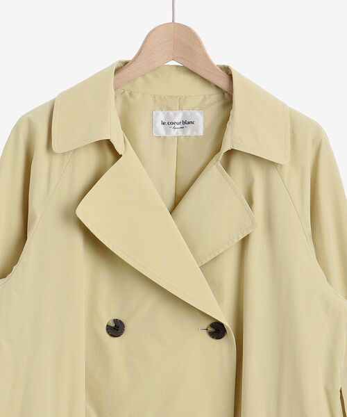 le.coeur blanc（ルクールブラン）の「ベンタイルトレンチコート（トレンチコート・レディース・ベージュ/イエロー/グリーン・38）」の19枚目の写真