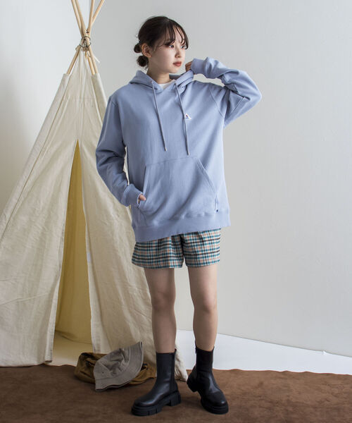 GEVACO（ゲバコ）の「【GEVACO/ゲバコ】オープンエンド裏毛フーディ（パーカー・メンズ・ネイビー/グレー/サックスブルー/キナリ・MEDIUM/LARGE）」の21枚目の写真