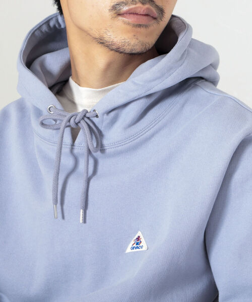 GEVACO（ゲバコ）の「【GEVACO/ゲバコ】オープンエンド裏毛フーディ（パーカー・メンズ・ネイビー/グレー/サックスブルー/キナリ・MEDIUM/LARGE）」の14枚目の写真