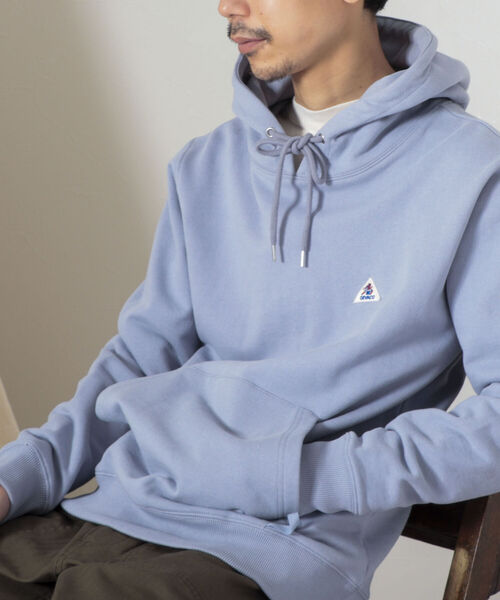 GEVACO（ゲバコ）の「【GEVACO/ゲバコ】オープンエンド裏毛フーディ（パーカー・メンズ・ネイビー/グレー/サックスブルー/キナリ・MEDIUM/LARGE）」の13枚目の写真