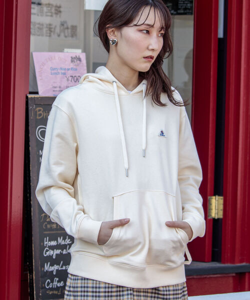 GEVACO（ゲバコ）の「【GEVACO/ゲバコ】オープンエンド裏毛フーディ（パーカー・メンズ・ネイビー/グレー/サックスブルー/キナリ・MEDIUM/LARGE）」の11枚目の写真