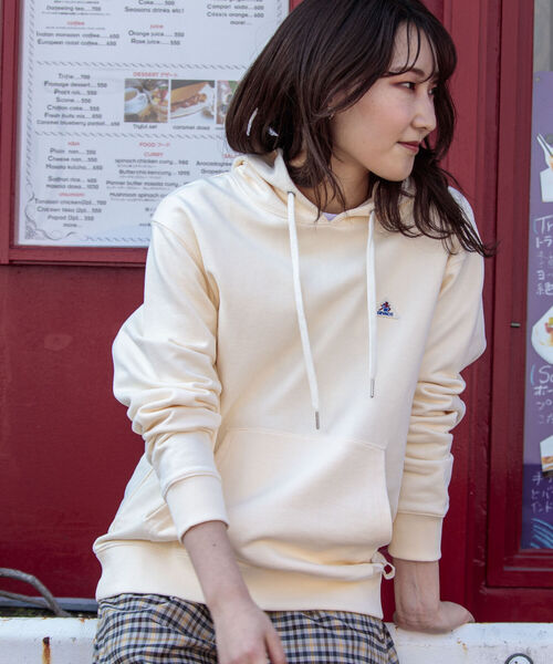 GEVACO（ゲバコ）の「【GEVACO/ゲバコ】オープンエンド裏毛フーディ（パーカー・メンズ・ネイビー/グレー/サックスブルー/キナリ・MEDIUM/LARGE）」の8枚目の写真