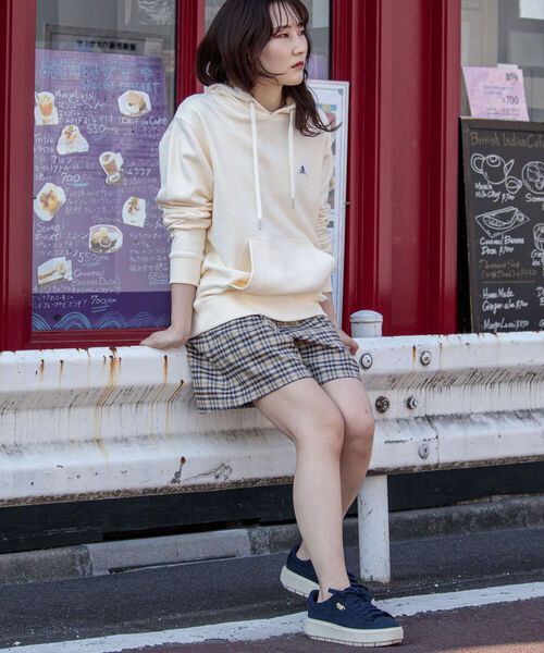 GEVACO（ゲバコ）の「【GEVACO/ゲバコ】オープンエンド裏毛フーディ（パーカー・メンズ・ネイビー/グレー/サックスブルー/キナリ・MEDIUM/LARGE）」の7枚目の写真